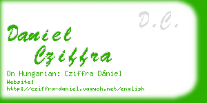 daniel cziffra business card